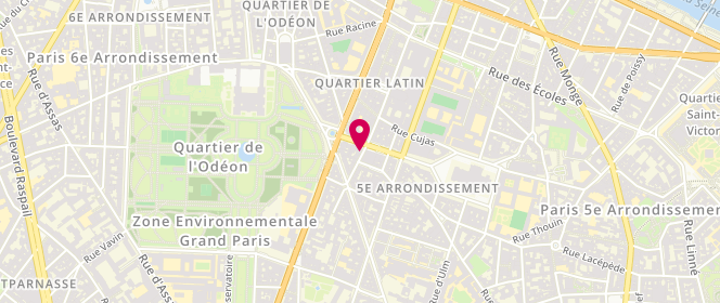 Plan de Sandro, 17 Rue Soufflot, 75005 Paris