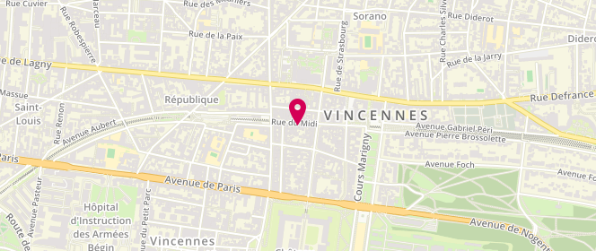 Plan de Faguo - Vincennes, 27 Rue du Midi, 94300 Vincennes