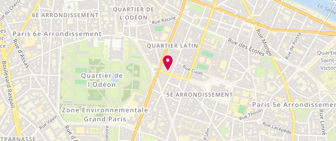 Plan de Claudie Pierlot, 24 Rue Soufflot, 75005 Paris