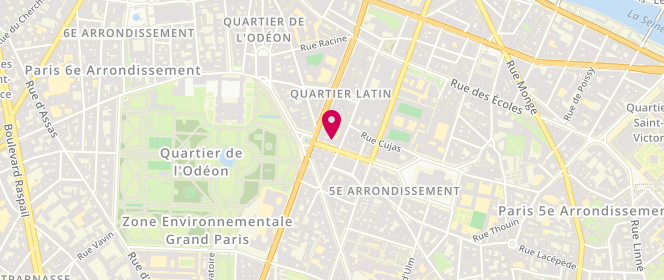 Plan de Balibaris, 24 Rue Soufflot, 75005 Paris