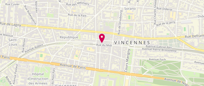 Plan de 1.2.3, 42 Rue du Midi, 94300 Vincennes