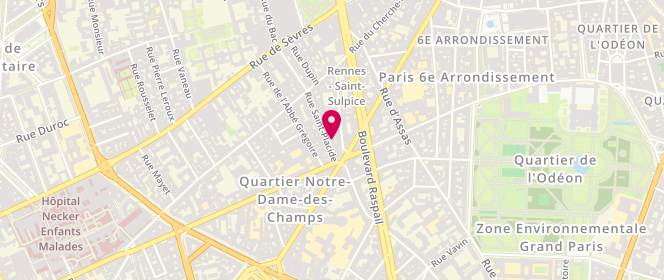 Plan de Caroll, 51 Rue Saint-Placide, 75006 Paris