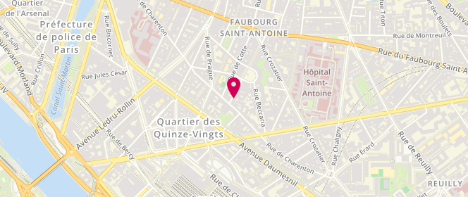 Plan de Bonpied, 4 Rue Aligre, 75012 Paris
