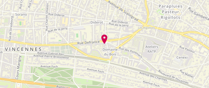 Plan de Cyrillus, 64 Rue Defrance, 94300 Vincennes