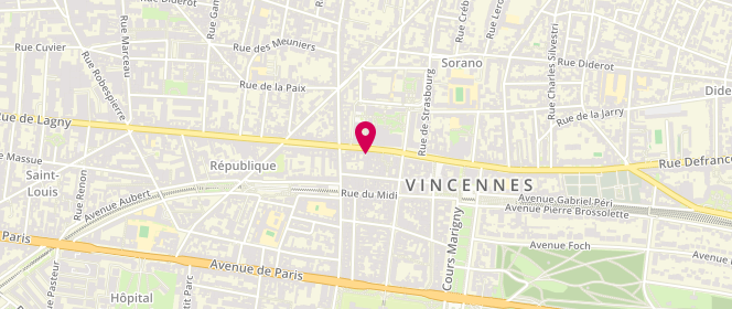 Plan de La Bomba des Marques, 101 Rue de Fontenay, 94300 Vincennes