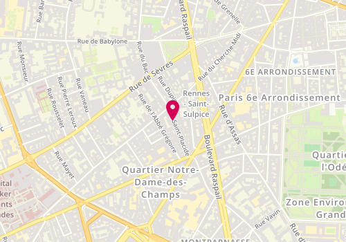 Plan de Aux Nouveaux Prix, 38 Rue Saint Placide, 75006 Paris