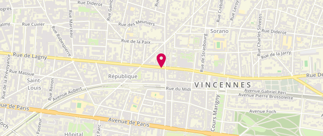 Plan de Planète Séduction, 115 Rue de Fontenay, 94300 Vincennes
