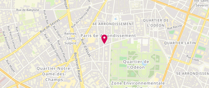 Plan de Atelier Production et Création-SARL, 45 Rue Madame, 75006 Paris