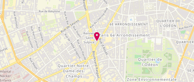 Plan de Christine Laure, 108 Rue de Rennes, 75006 Paris