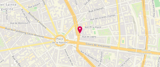 Plan de Natalys, Nation
16 Boulevard de Charonne, 75020 Paris