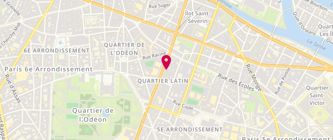 Plan de United Colors Of Benetton, 37/39 Boulevard Saint-Michel, 75005 Paris