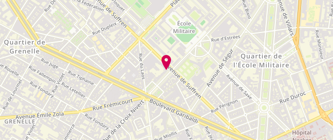 Plan de Elodia, 16 avenue de Lowendal, 75015 Paris