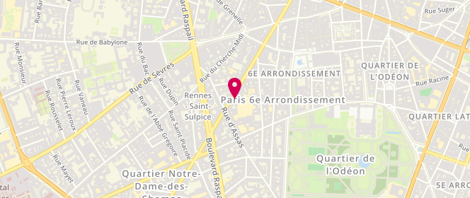 Plan de Subdued, 95 Rue de Rennes, 75006 Paris