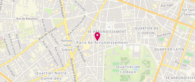 Plan de A.P.C Atelier Production et Création-SARL, 38 Rue Madame, 75006 Paris