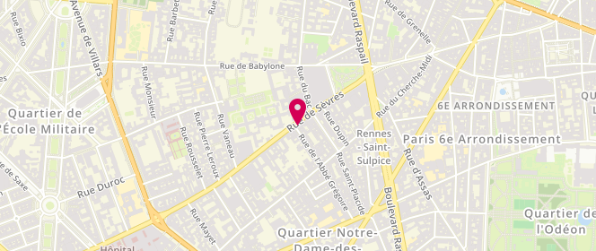 Plan de Jacadi, 73 Rue Sèvres, 75006 Paris