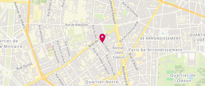 Plan de Yamerat, 4 Rue Dupin, 75006 Paris
