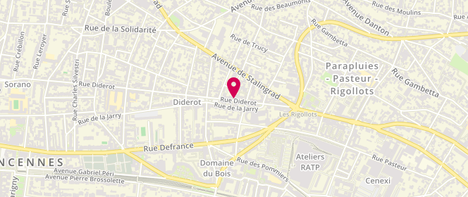 Plan de Sissi et Cie, 225 Rue Diderot, 94300 Vincennes