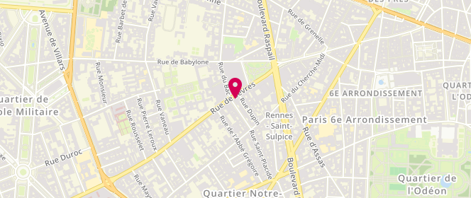 Plan de Petit Bateau, 53 Bis Rue de Sèvres, 75006 Paris