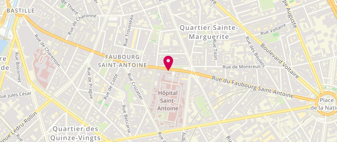Plan de Dégriffes de Marques, 178 Rue du Faubourg Saint-Antoine, 75012 Paris