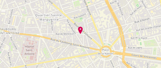 Plan de Espace Grandes Marques, 70 Rue de Montreuil, 75011 Paris
