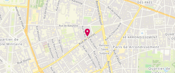 Plan de Jacadi, 24 Rue Sèvres, 75007 Paris
