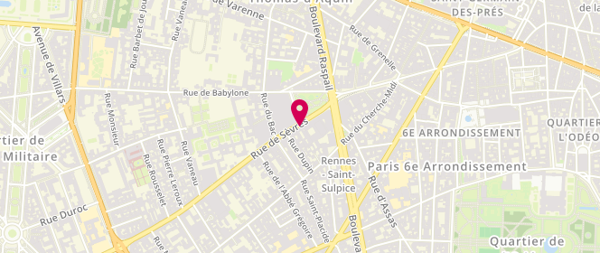 Plan de Wolford, 45 Rue de Sèvres, 75006 Paris