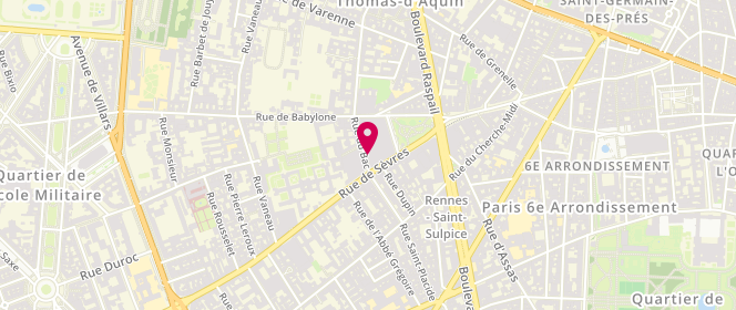 Plan de Christian Dior Couture, 24 Rue de Sèvres, 75007 Paris