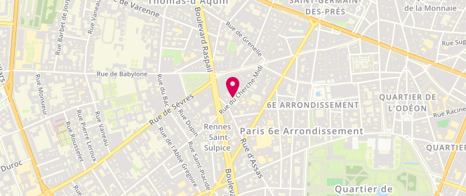 Plan de N.Villaret, 20 Rue du Cherche-Midi, 75006 Paris