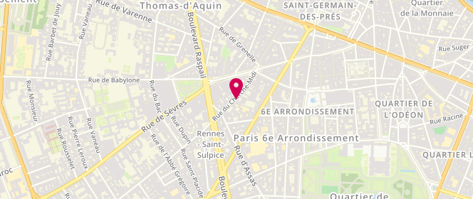 Plan de Sophie d'Annunzia, 17 Rue du Cherche-Midi, 75006 Paris