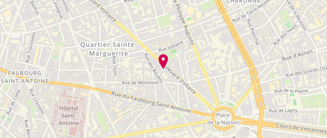 Plan de Candy Dress, 246 Boulevard Voltaire, 75011 Paris