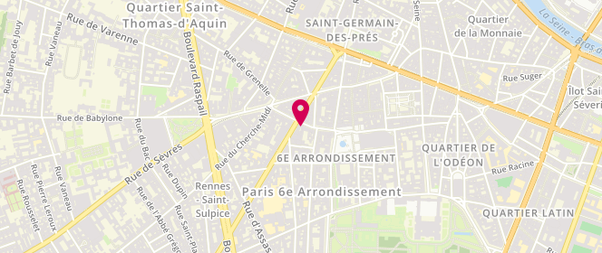 Plan de Les Reves de Jenisa, 13 Rue du Vieux Colombier, 75006 Paris