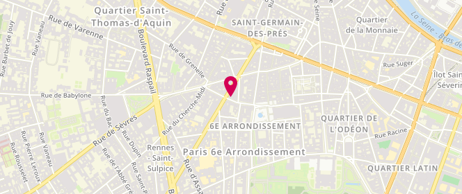 Plan de Cotélac Acoté, 12 Rue du Vieux Colombier, 75006 Paris