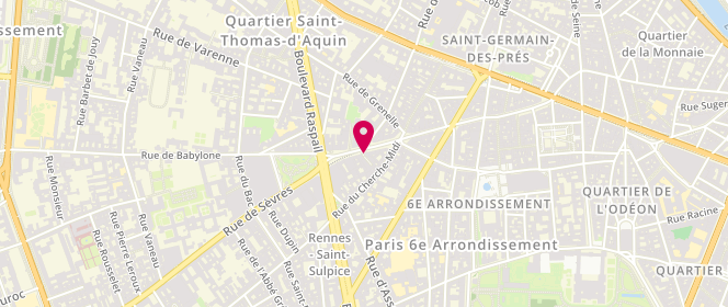 Plan de Mac Douglas, 9 Rue de Sèvres, 75006 Paris