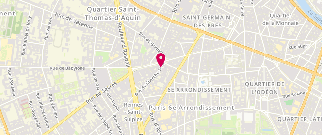 Plan de Caravelle, A 0 7 Rue Cherche Midi, 75006 Paris