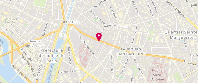 Plan de Darjeeling, 74 Rue du Faubourg Saint-Antoine, 75012 Paris