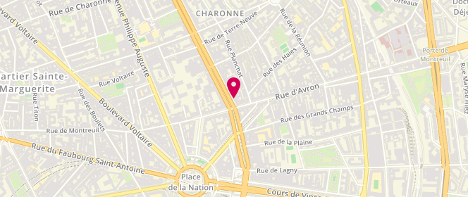 Plan de Super Fashion, 48 Boulevard de Charonne, 75020 Paris