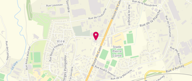 Plan de Magasin DistriCenter Vire, Rue Raymond Berthout, 14500 Vire-Normandie