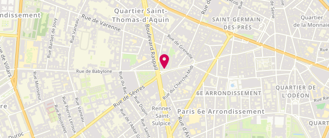 Plan de Alain Figaret, 16 Rue de Sèvres, 75007 Paris