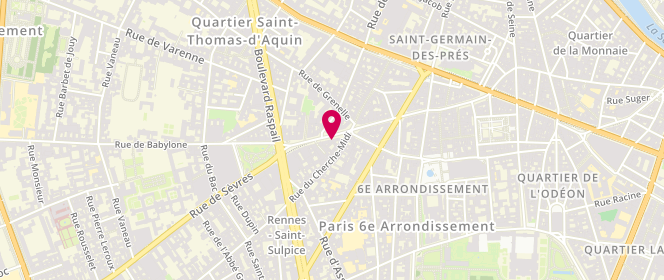 Plan de Ikks Women, 5 Rue de Sèvres, 75006 Paris