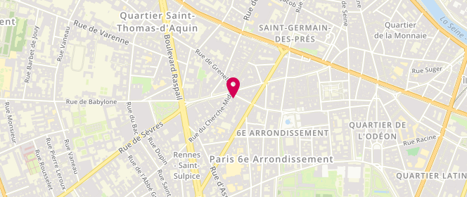 Plan de Tennicity, 23 Rue du Vieux Colombier, 75006 Paris