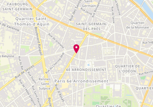 Plan de The Kooples Diffusion, 61 Rue Rennes, 75006 Paris