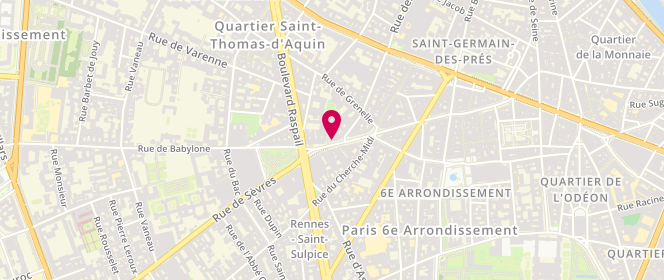 Plan de Gérard Darel, 12 Rue de Sèvres, 75007 Paris