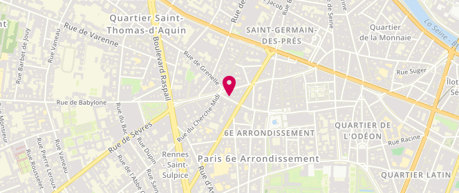 Plan de Bernard Zins, 20 Rue du Vieux Colombier, 75006 Paris