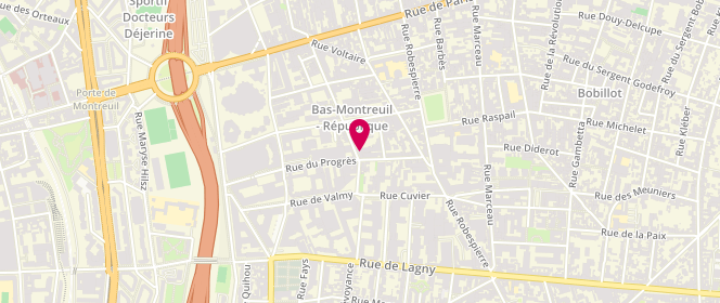 Plan de Natalys, 49/51 Rue Emile Zola, 93100 Montreuil