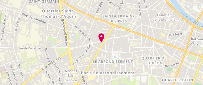 Plan de Doré Doré 1819 - Rue de Rennes, 66 Rue de Rennes, 75006 Paris