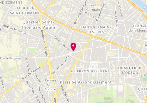 Plan de Manoush, 52 Rue du Four, 75006 Paris