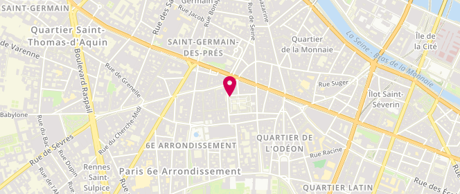 Plan de Uniqlo Saint-Germain-Des-Pres, 15 Rue Clément
14 Rue Lobineau, 75006 Paris