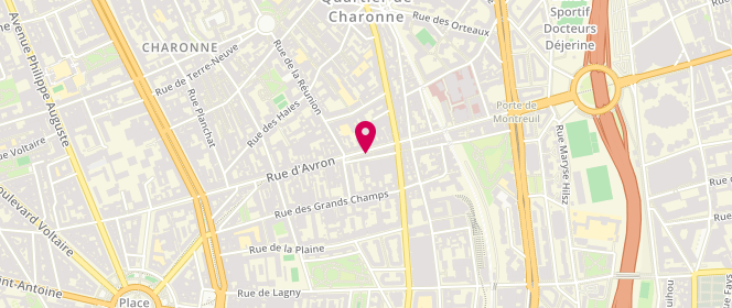 Plan de Degriff Stock, 78 Rue d'Avron, 75020 Paris
