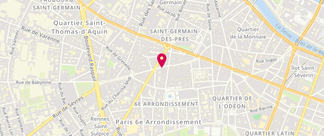 Plan de Eden Park, 39 Rue du Four, 75006 Paris