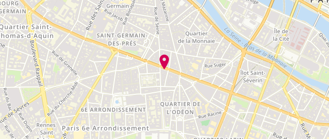 Plan de K-Way, 119 Boulevard Saint-Germain, 75006 Paris